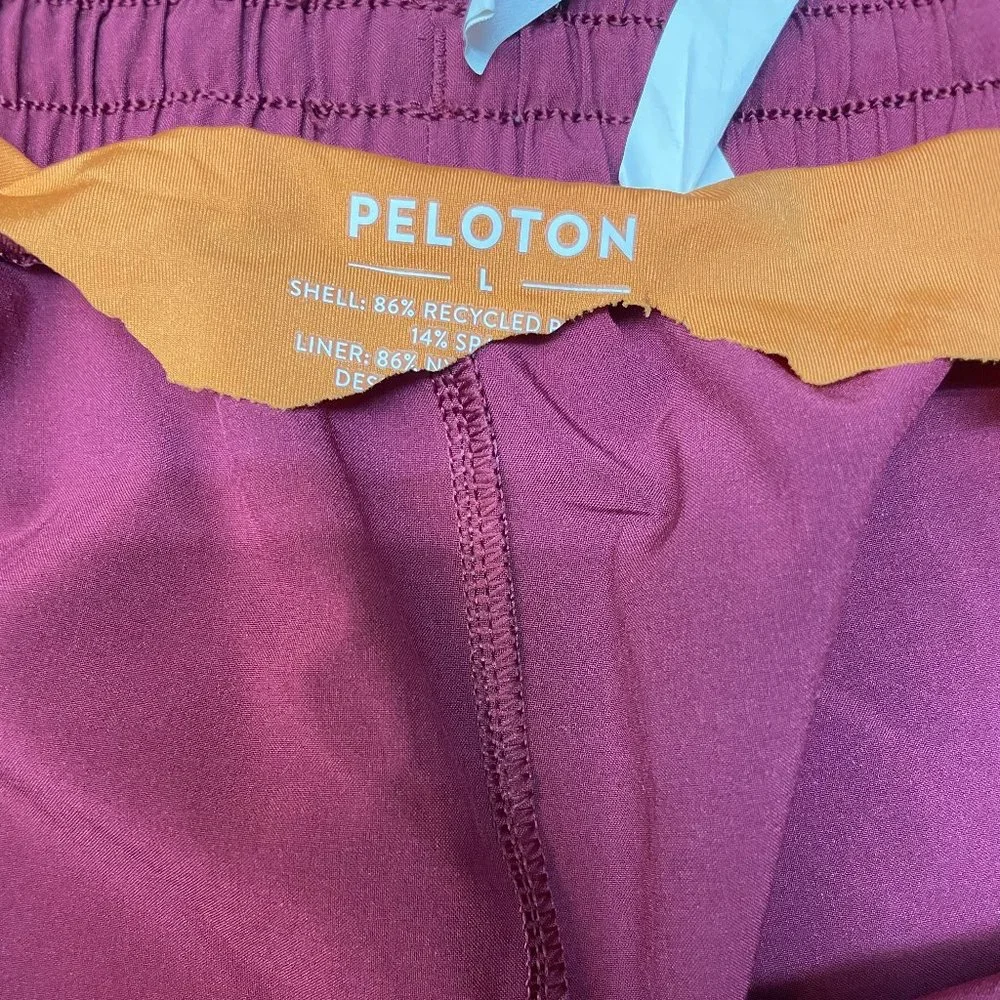 Peloton Shorts Mens Large Cranberry and Orange Running CrossFit - Picture 6 of 7